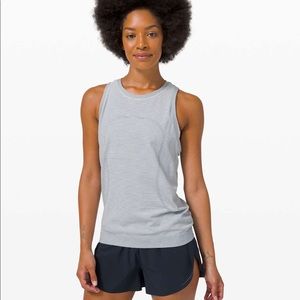 LULULEMON Swiftly Relaxed Tank white/black stripe